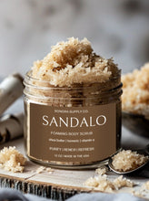 Load image into Gallery viewer, SANDALO Sandalwood + Shea Butter + Turmeric + Vitamin E Men's Body Scrub