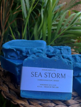 Load image into Gallery viewer, SEA STORM Body Bar -  Cambrian Blue Clay + Sea Salt