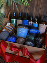 Load image into Gallery viewer, MEN'S BIRTHDAY GIFT BASKETS - The Ultimate Men's Bath & Body Gift Basket