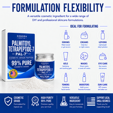 Load image into Gallery viewer, Palmitoyl Tetrapeptide-7 (PAL-7) Powder - 99% Purity - High Quality Premium Raw Bulk Cosmetic Grade