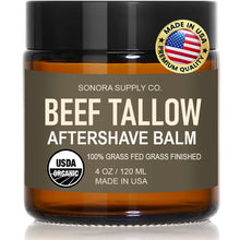 Load image into Gallery viewer, Beef Tallow Aftershave Balm - 100% Grass Fed and Finished Made in USA Beef Tallow