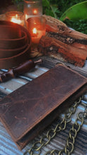 Load and play video in Gallery viewer, Distressed Buffalo Leather Wallet -  100% Buffalo Leather