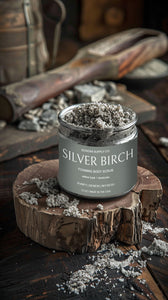 SILVER BIRCH Willow Bark + Bentonite Mens Body Scrub