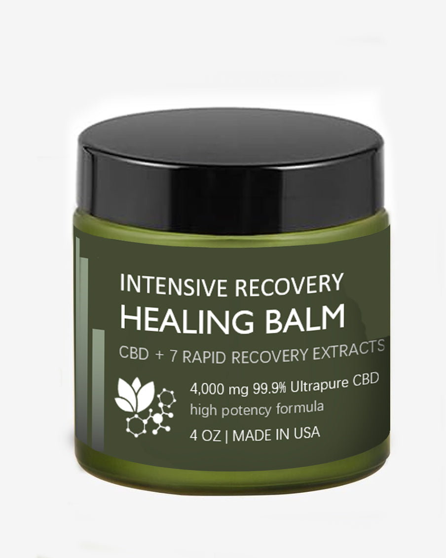 INTENSIVE RECOVERY Muscle & Joint Balm - CBD + 7 Ultrapotent Rapid Recovery Extracts