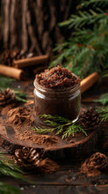 Load image into Gallery viewer, REDWOOD - Juniper Berry + Sequoia Extract Mens Body Scrub
