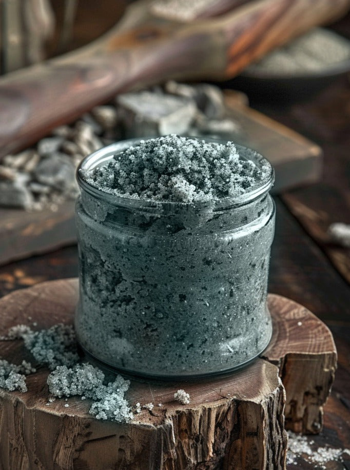 SILVER BIRCH Willow Bark + Bentonite Mens Body Scrub