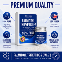 Load image into Gallery viewer, Palmitoyl Tetrapeptide-7 (PAL-7) Powder - 99% Purity - High Quality Premium Raw Bulk Cosmetic Grade
