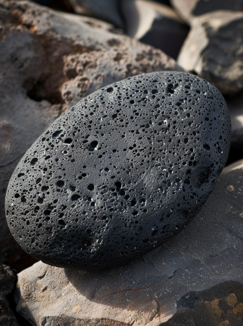 Black Lava Volcanic Pumice Stone - All Natural Lava Volcanic Pumice Stone for Feet